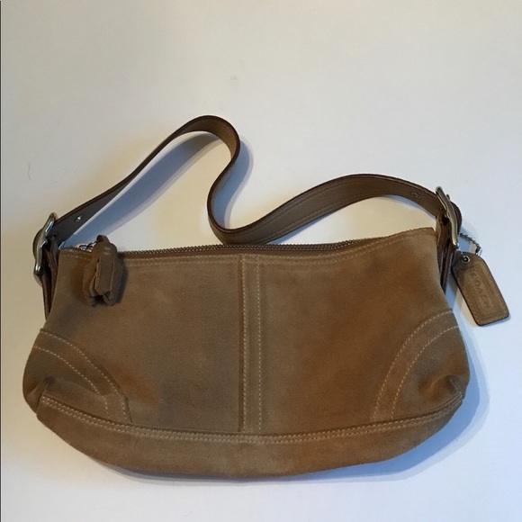 Authentic Suede Coach Purse - Picture 2 of 5